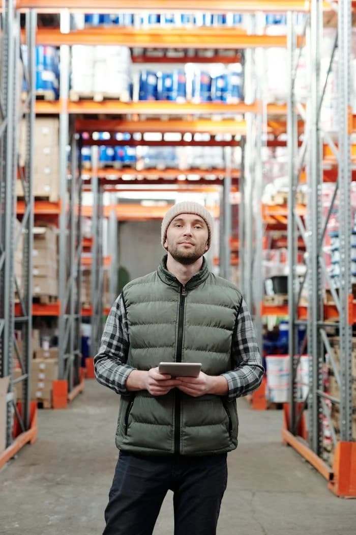 Logistiek medewerker in magazijn
